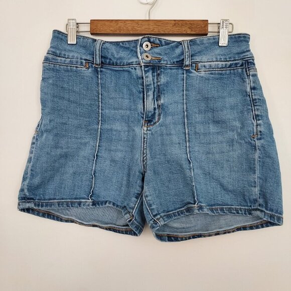 Anthropologie Pilco Hi Rise Pintucked Denim Shorts Size 29 - Picture 12 of 12